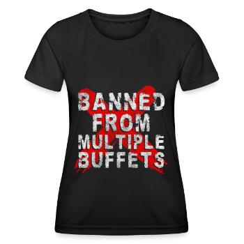 Buffet Hunger Hotel Vielesser - Frauen Funktions-T-Shirt - Schwarz - Vorne - AI Model Female 172 light (172cm)