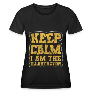 Designer Drawing Design - Women's Functional T-Shirt - black - Front - AI Model Female 172 light (172cm)