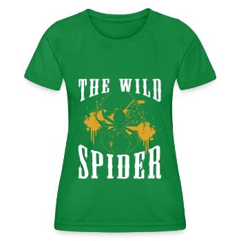 Cobweb, Nature, Fishnet, Silk Threads - Women's Functional T-Shirt - kelly green - Front - AI Model Female 172 dark (172cm)