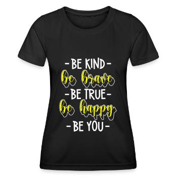Perfekt Mensch Individuell Besonders - Frauen Funktions-T-Shirt - Schwarz - Vorne - AI Model Female 172 light (172cm)