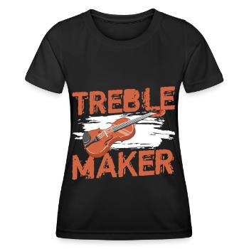 Musiker Klassische Musik Auftritt - Frauen Funktions-T-Shirt - Schwarz - Vorne - AI Model Female 172 light (172cm)