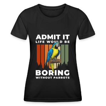 Parrot Parrot Beak - Women's Functional T-Shirt - black - Front - AI Model Female 172 light (172cm)