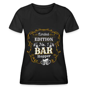 Bar Hopping Bar Dancing - Women's Functional T-Shirt - black - Front - AI Model Female 172 light (172cm)