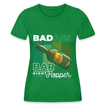 Celebrating Leisure Drinker Friends - Women's Functional T-Shirt - kelly green - Front - AI Model Female 172 dark (172cm)