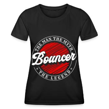 Security Bodyguard Aufpasser Chef - Frauen Funktions-T-Shirt - Schwarz - Vorne - AI Model Female 172 light (172cm)
