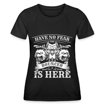 Security Breit - Frauen Funktions-T-Shirt - Schwarz - Vorne - AI Model Female 172 light (172cm)