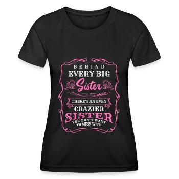 Geschwister Unzertrennlich Baby Zusammenhalt - Frauen Funktions-T-Shirt - Schwarz - Vorne - AI Model Female 172 light (172cm)
