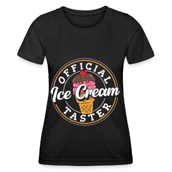 Eis Süßigkeiten Geschmack - Frauen Funktions-T-Shirt - Schwarz - Vorne - AI Model Female 172 light (172cm)