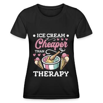 Eiscreme Süß Naschen - Frauen Funktions-T-Shirt - Schwarz - Vorne - AI Model Female 172 light (172cm)