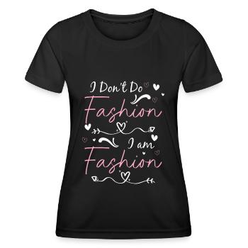 Fashion Clothing Trend - Women's Functional T-Shirt - black - Front - AI Model Female 172 light (172cm)