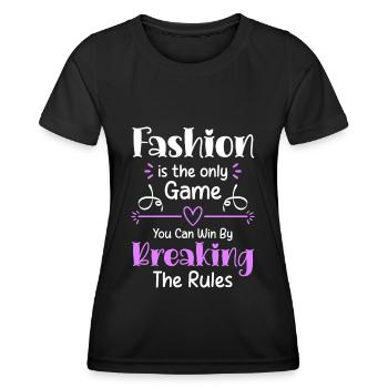 Défilé de shopping pour les amateurs de mode - T-shirt sport Femme - noir - Devant - AI Model Female 172 light (172cm)