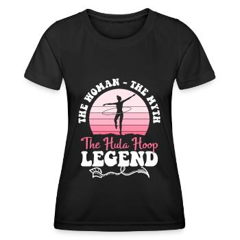 Hullern Sport Abnehmen Hobby - Frauen Funktions-T-Shirt - Schwarz - Vorne - AI Model Female 172 light (172cm)