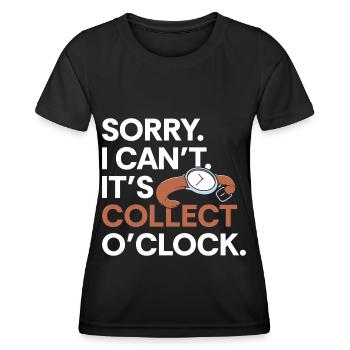 Uhrenliebhaber Hobby Chronometer Uhrwerk - Frauen Funktions-T-Shirt - Schwarz - Vorne - AI Model Female 172 light (172cm)