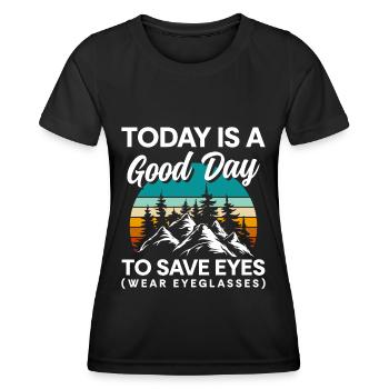 Lunettes Lunettes Snake Opticiens Opticiens - T-shirt sport Femme - noir - Devant - AI Model Female 172 light (172cm)