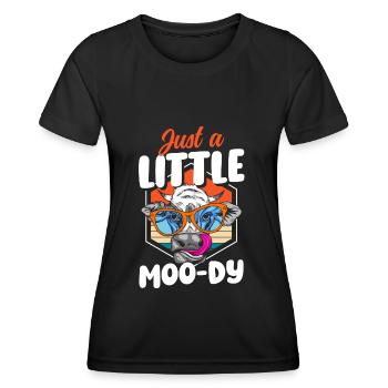 Rind Landwirt Milchkuh - Frauen Funktions-T-Shirt - Schwarz - Vorne - AI Model Female 172 light (172cm)