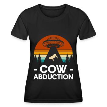 Kuh Muh Nutztier - Frauen Funktions-T-Shirt - Schwarz - Vorne - AI Model Female 172 light (172cm)
