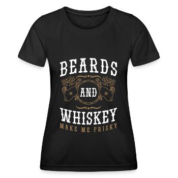 Schnaps Alkohol Mann Bar - Frauen Funktions-T-Shirt - Schwarz - Vorne - AI Model Female 172 light (172cm)