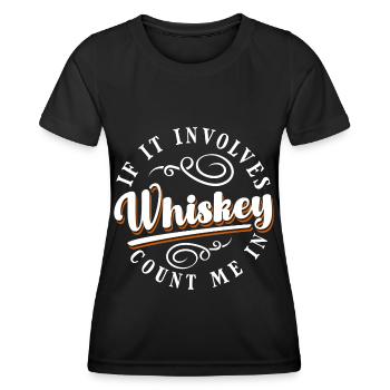 Rum Barkeeper Trinker Rausch - Frauen Funktions-T-Shirt - Schwarz - Vorne - AI Model Female 172 light (172cm)