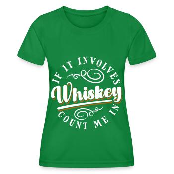 Rum Barkeeper Trinker Rausch - Frauen Funktions-T-Shirt - Kelly Green - Vorne - AI Model Female 172 dark (172cm)