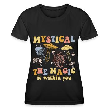 Capteur de rêves Rêves mystiques - T-shirt sport Femme - noir - Devant - AI Model Female 172 light (172cm)
