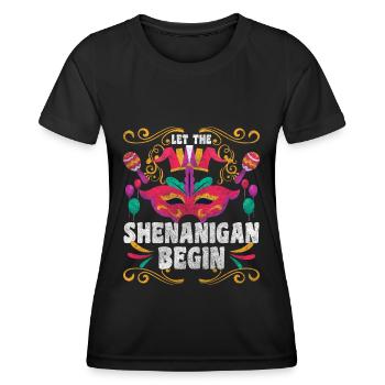 Événement de célébration du carnaval - T-shirt sport Femme - noir - Devant - AI Model Female 172 light (172cm)