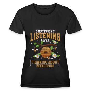 Bienenzüchter Natur Stachel - Frauen Funktions-T-Shirt - Schwarz - Vorne - AI Model Female 172 light (172cm)