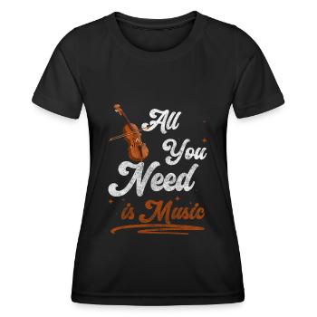 Musician Tipping Stage - Women's Functional T-Shirt - black - Front - AI Model Female 172 light (172cm)