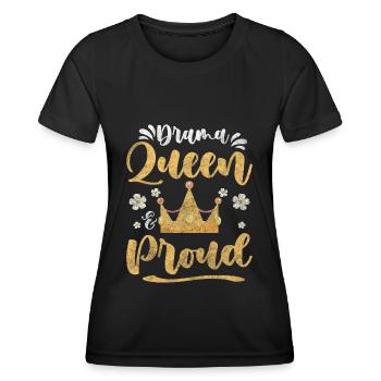 Crown Acting Spotlight Whining - Women's Functional T-Shirt - black - Front - AI Model Female 172 light (172cm)