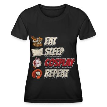 Cosplay Hobby Jeux Mignon - T-shirt sport Femme - noir - Devant - AI Model Female 172 light (172cm)