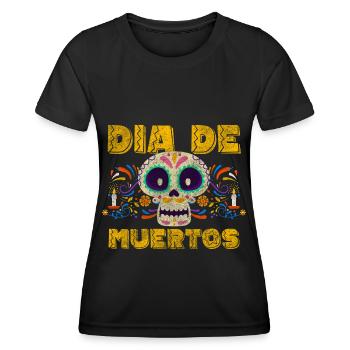 Souvenir de l’honneur du crâne des Fêtes - T-shirt sport Femme - noir - Devant - AI Model Female 172 light (172cm)
