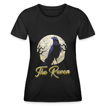 Crow Fog Crow Viking Runes - T-shirt sport Femme - noir - Devant - AI Model Female 172 light (172cm)
