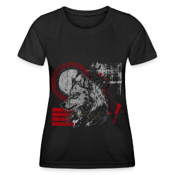 Trash Polka Motif Polka Rouge - T-shirt sport Femme - noir - Devant - AI Model Female 172 light (172cm)