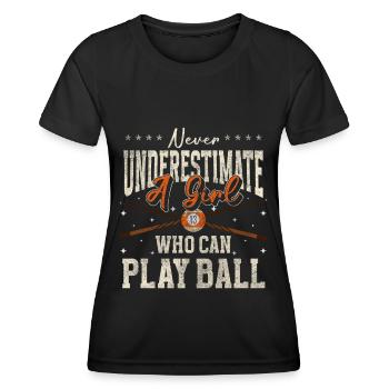 Billiard Profi Kneipensport - Frauen Funktions-T-Shirt - Schwarz - Vorne - AI Model Female 172 light (172cm)