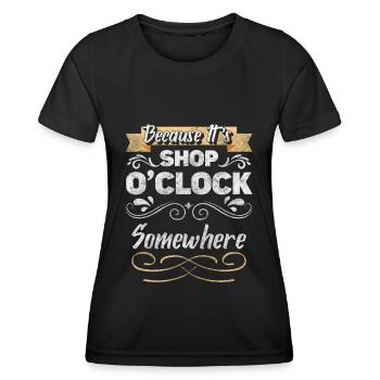 Shopping Acheter Mode Shopping Queen - T-shirt sport Femme - noir - Devant - AI Model Female 172 light (172cm)