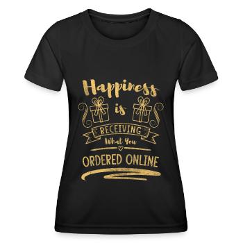 Shopping Shop Girlfriend Queen - Women's Functional T-Shirt - black - Front - AI Model Female 172 light (172cm)