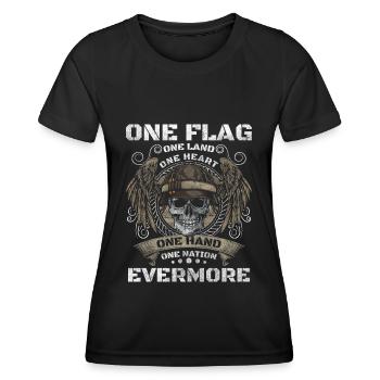 Soldat des étoiles et des rayures des États-Unis - T-shirt sport Femme - noir - Devant - AI Model Female 172 light (172cm)