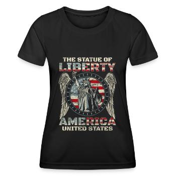 United States Pride War - Women's Functional T-Shirt - black - Front - AI Model Female 172 light (172cm)