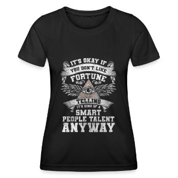 Wahrsager Horoskop Spirituell Schicksal - Frauen Funktions-T-Shirt - Schwarz - Vorne - AI Model Female 172 light (172cm)