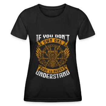 Spinnennetz Netz Terrarium - Frauen Funktions-T-Shirt - Schwarz - Vorne - AI Model Female 172 light (172cm)