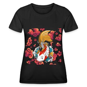 Asien Kämpfer Sagen Märchen - Frauen Funktions-T-Shirt - Schwarz - Vorne - AI Model Female 172 light (172cm)