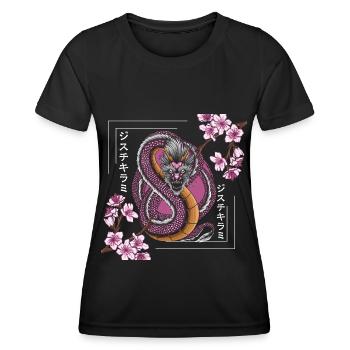 Orient Orientalisch Legenden Zeitreise - Frauen Funktions-T-Shirt - Schwarz - Vorne - AI Model Female 172 light (172cm)