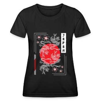 Orient Fighter Drawings Fairy Tales - Women's Functional T-Shirt - black - Front - AI Model Female 172 light (172cm)
