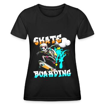 Graffiti Coloré Hip Hop Cool - T-shirt sport Femme - noir - Devant - AI Model Female 172 light (172cm)