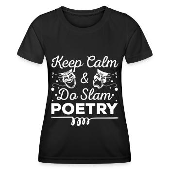 Poesie Autor Literatur - Frauen Funktions-T-Shirt - Schwarz - Vorne - AI Model Female 172 light (172cm)