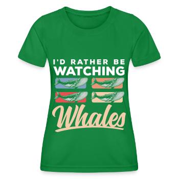 Poissons de mer Bien-être animal - T-shirt sport Femme - vert - Devant - AI Model Female 172 dark (172cm)