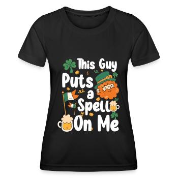 Irish St. Patrick's Day Tour Ireland - Women's Functional T-Shirt - black - Front - AI Model Female 172 light (172cm)