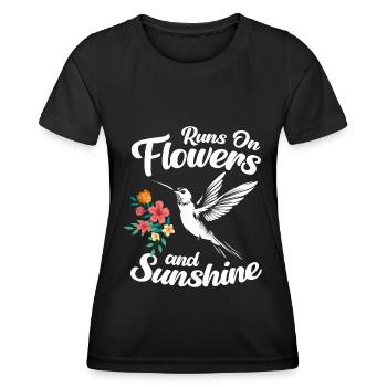 Vögel Tier Zauberei - Frauen Funktions-T-Shirt - Schwarz - Vorne - AI Model Female 172 light (172cm)