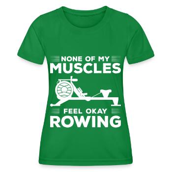 Rowing, Training, Water Sports - Women's Functional T-Shirt - kelly green - Front - AI Model Female 172 dark (172cm)