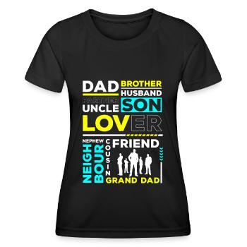 Männer Vorbild Freund Geschenk - Frauen Funktions-T-Shirt - Schwarz - Vorne - AI Model Female 172 light (172cm)