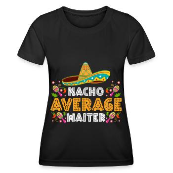 Serveuse Restaurant Soirée - T-shirt sport Femme - noir - Devant - AI Model Female 172 light (172cm)